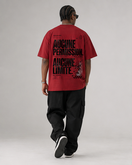 T-shirt  AUCUNE PERMISSION. AUCUNE LIMITE.