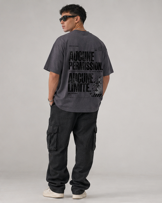 T-shirt  AUCUNE PERMISSION. AUCUNE LIMITE.