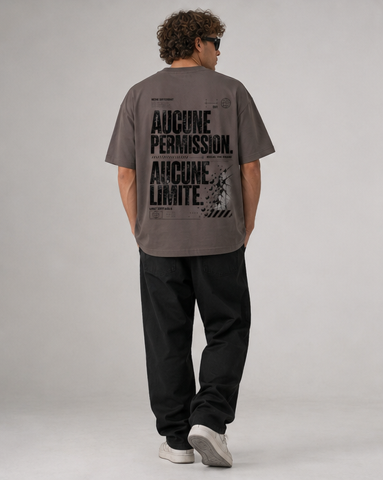 T-shirt  AUCUNE PERMISSION. AUCUNE LIMITE.