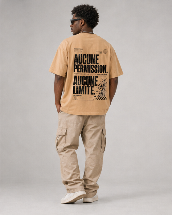 T-shirt  AUCUNE PERMISSION. AUCUNE LIMITE.