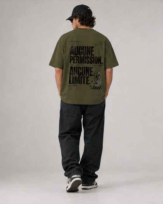 T-shirt  AUCUNE PERMISSION. AUCUNE LIMITE.