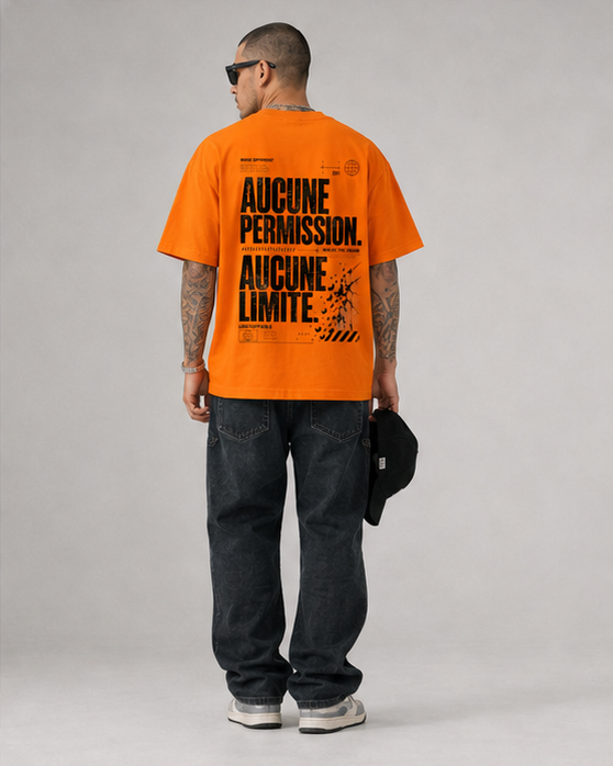 T-shirt  AUCUNE PERMISSION. AUCUNE LIMITE.