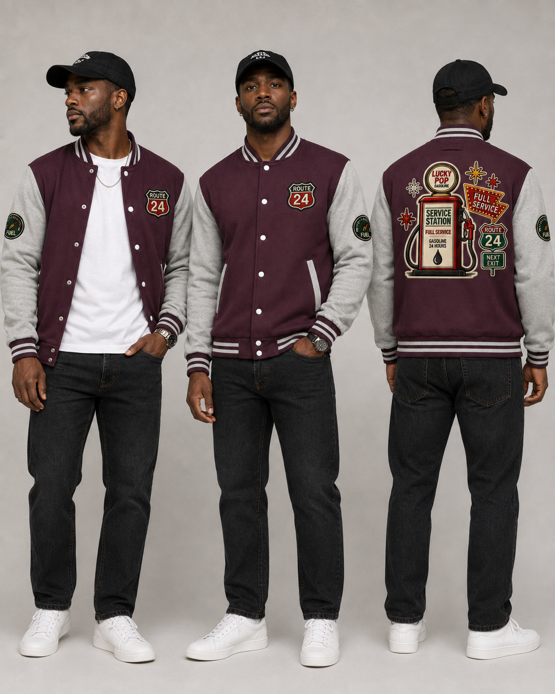Veste Letterman Route 24