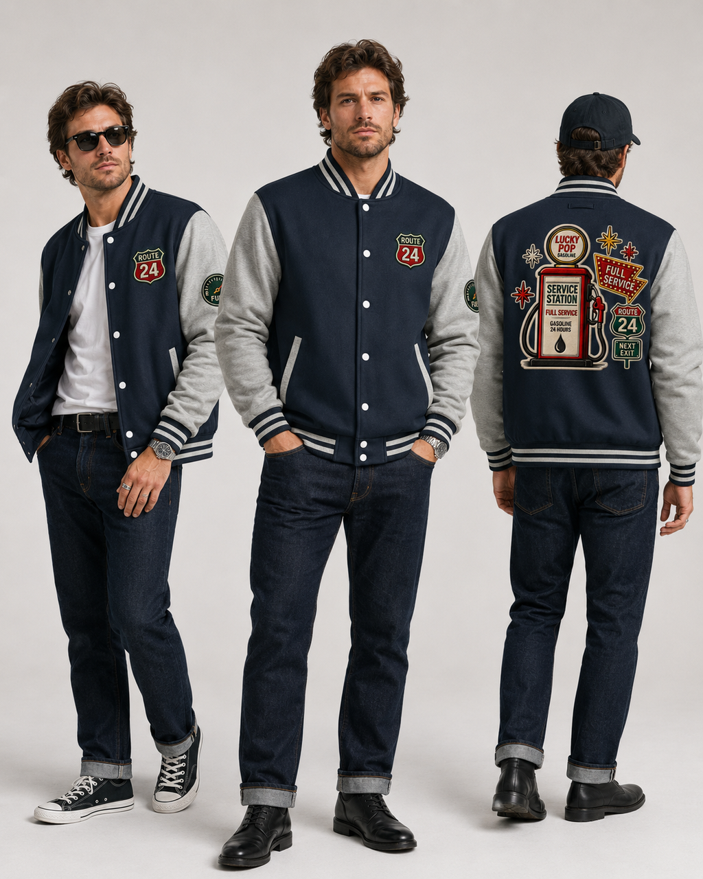 Veste Letterman Route 24