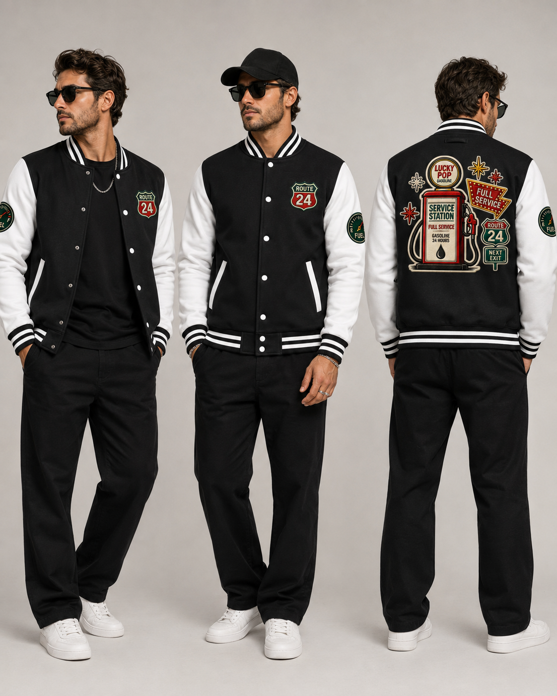 Veste Letterman Route 24