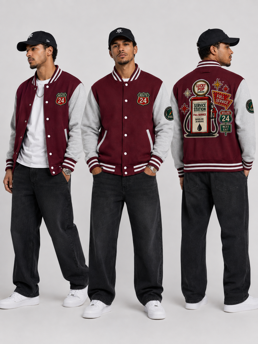 Veste Letterman Route 24