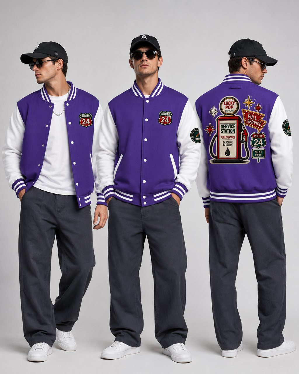 Veste Letterman Route 24