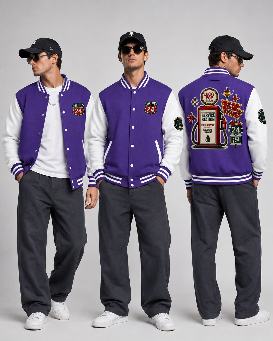 Veste Letterman Route 24