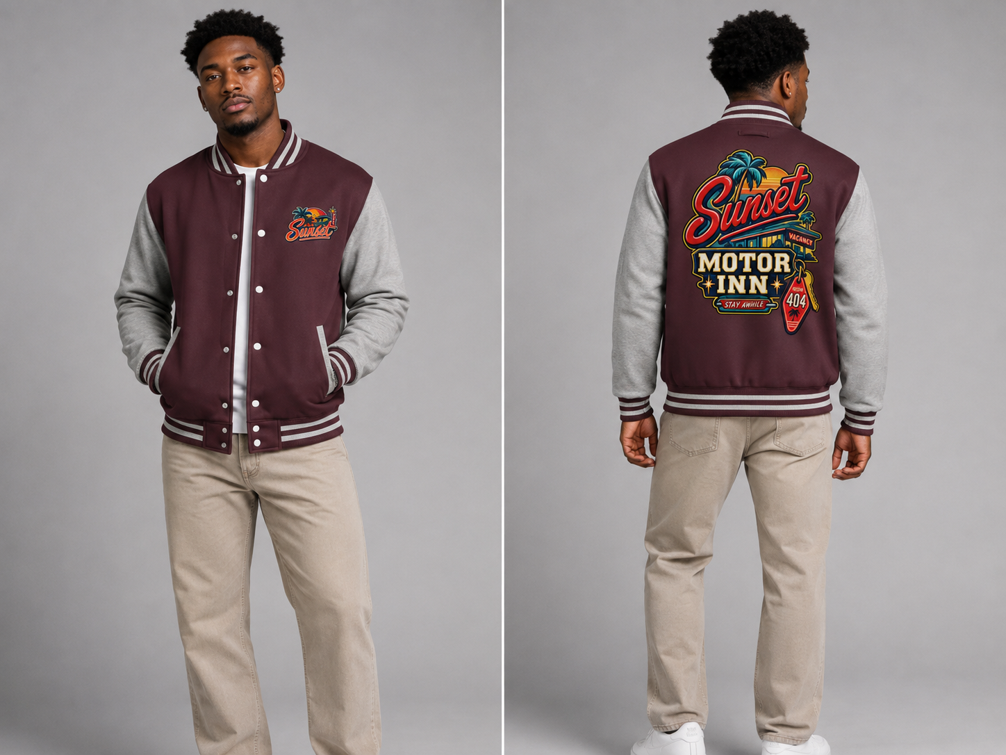 Veste Varsity Homme – Sunset Motor Inn