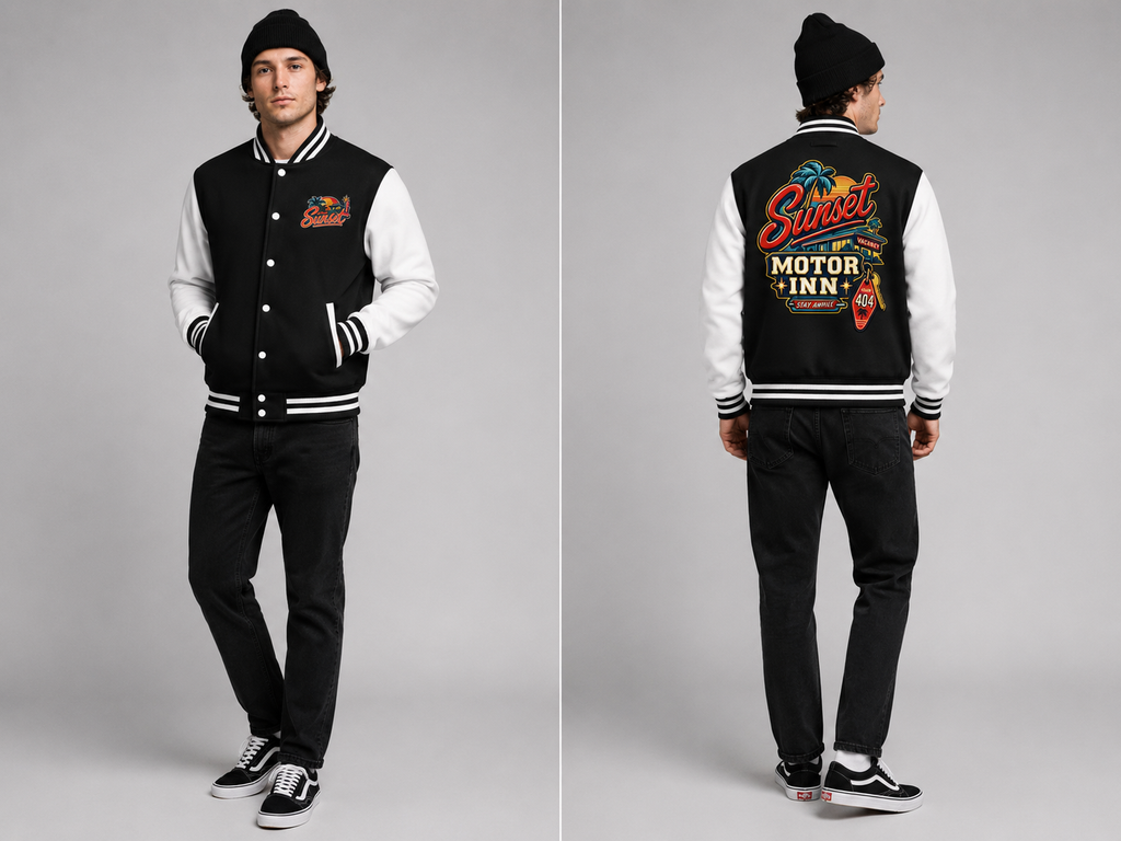 Veste Varsity Homme – Sunset Motor Inn