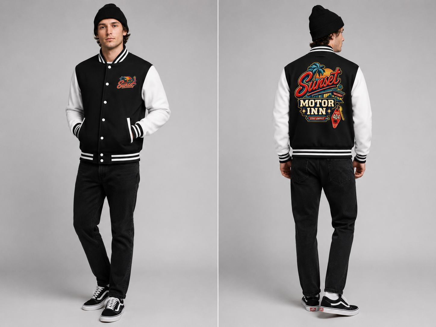 Veste Varsity Homme – Sunset Motor Inn