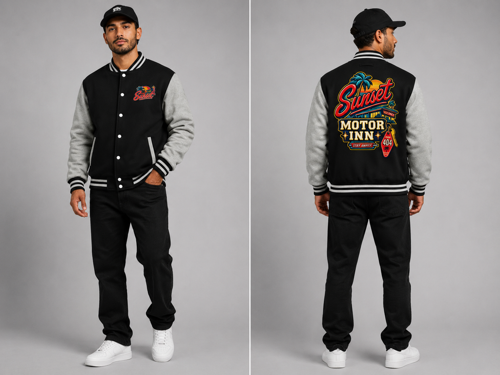 Veste Varsity Homme – Sunset Motor Inn