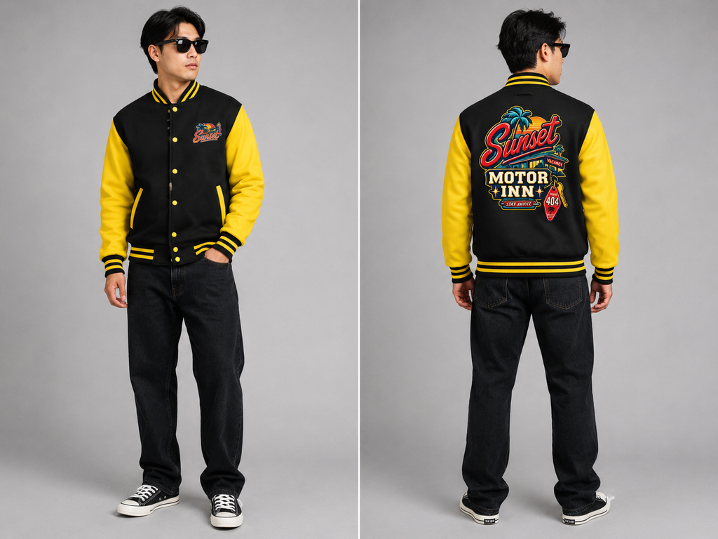 Veste Varsity Homme – Sunset Motor Inn