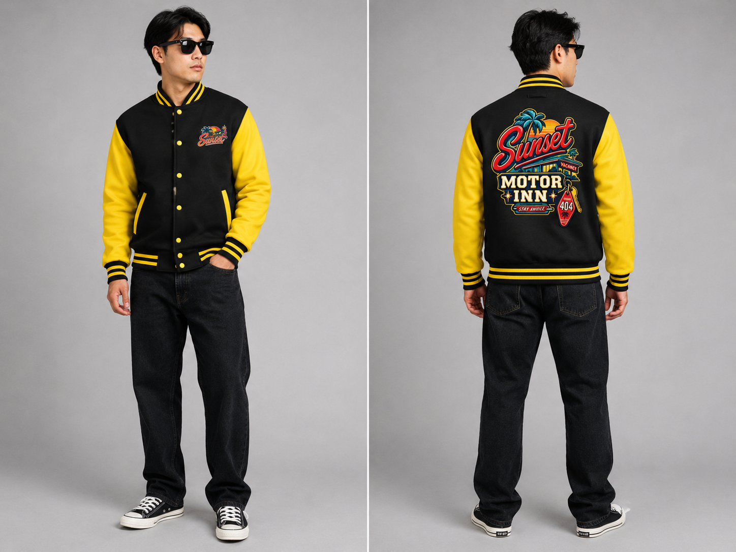 Veste Varsity Homme – Sunset Motor Inn