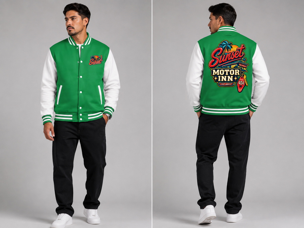 Veste Varsity Homme – Sunset Motor Inn