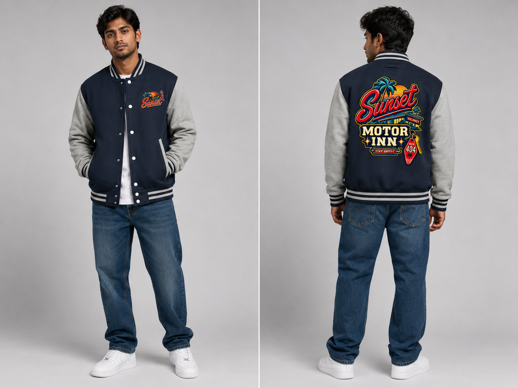 Veste Varsity Homme – Sunset Motor Inn