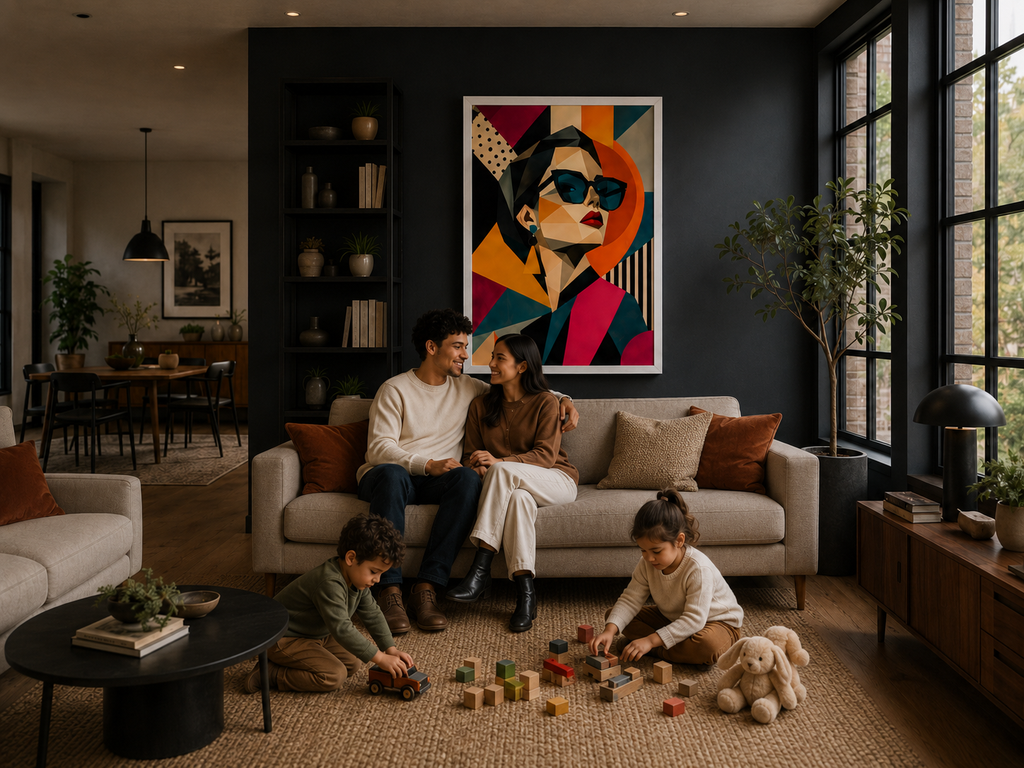 Élégance Urbaine – Portrait Géométrique