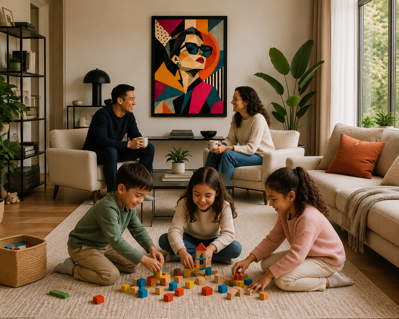 Élégance Urbaine – Portrait Géométrique