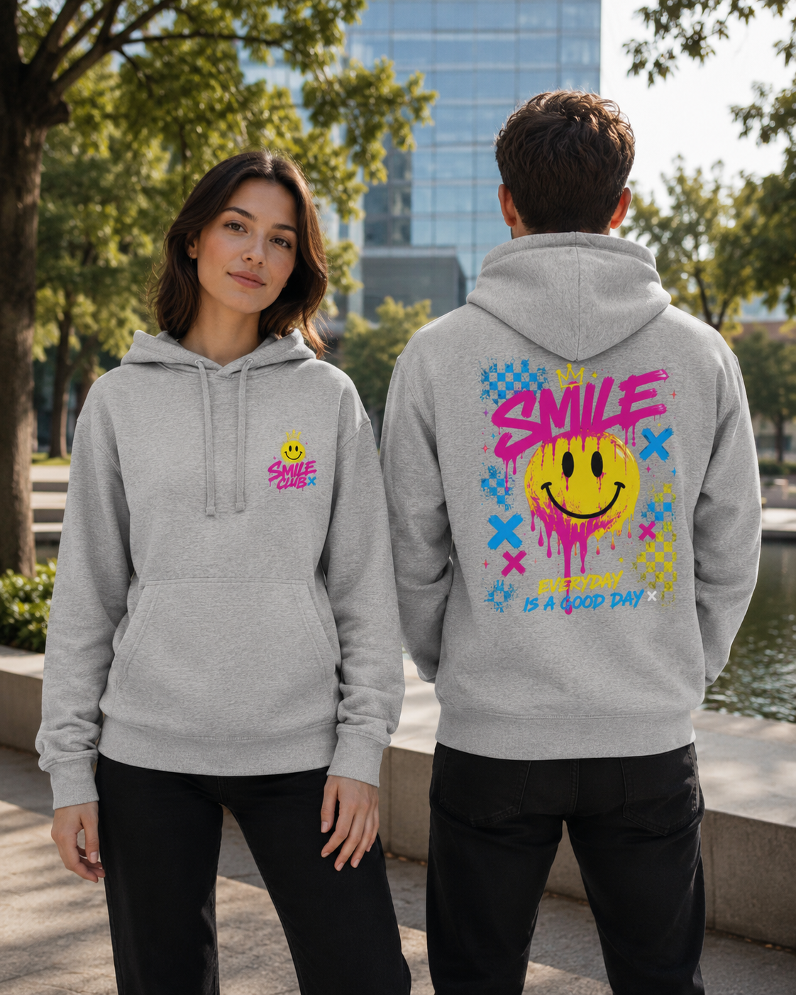 Hoodie “SMILE” – Streetwear positif & coloré