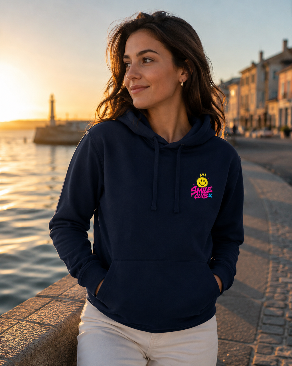 Hoodie “SMILE” – Streetwear positif & coloré