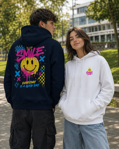Hoodie “SMILE” – Streetwear positif & coloré