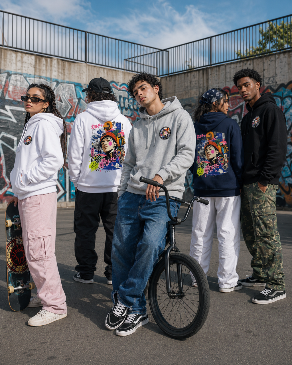 Sweat à Capuche "Urban Culture" – Art Streetwear Japonais