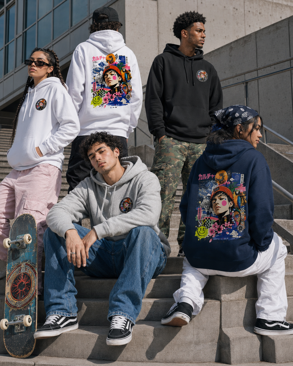 Sweat à Capuche "Urban Culture" – Art Streetwear Japonais