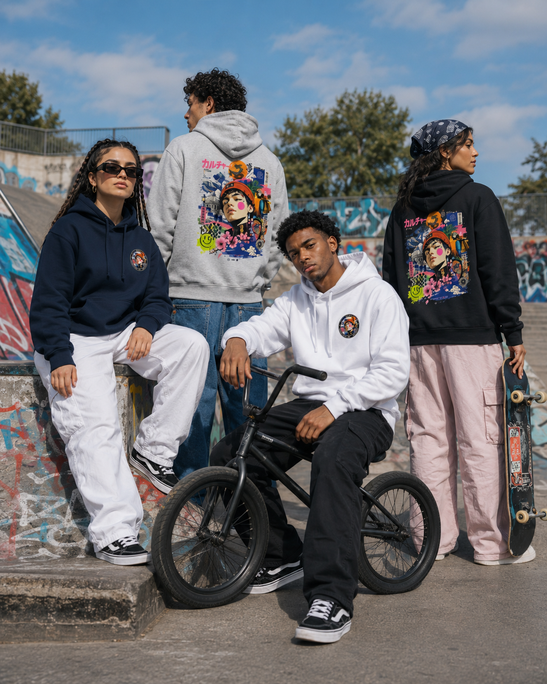 Sweat à Capuche "Urban Culture" – Art Streetwear Japonais