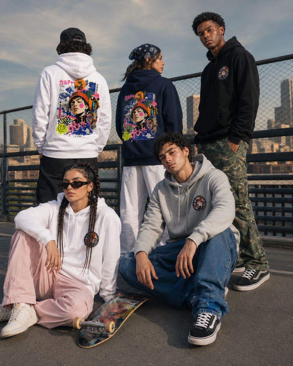 Sweat à Capuche "Urban Culture" – Art Streetwear Japonais