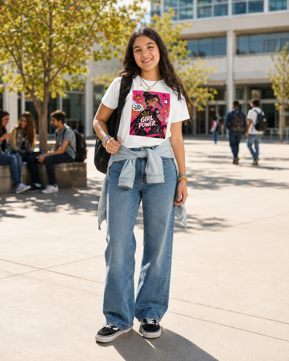 T-shirt ado « Girl Power – Ma propre héroïne »