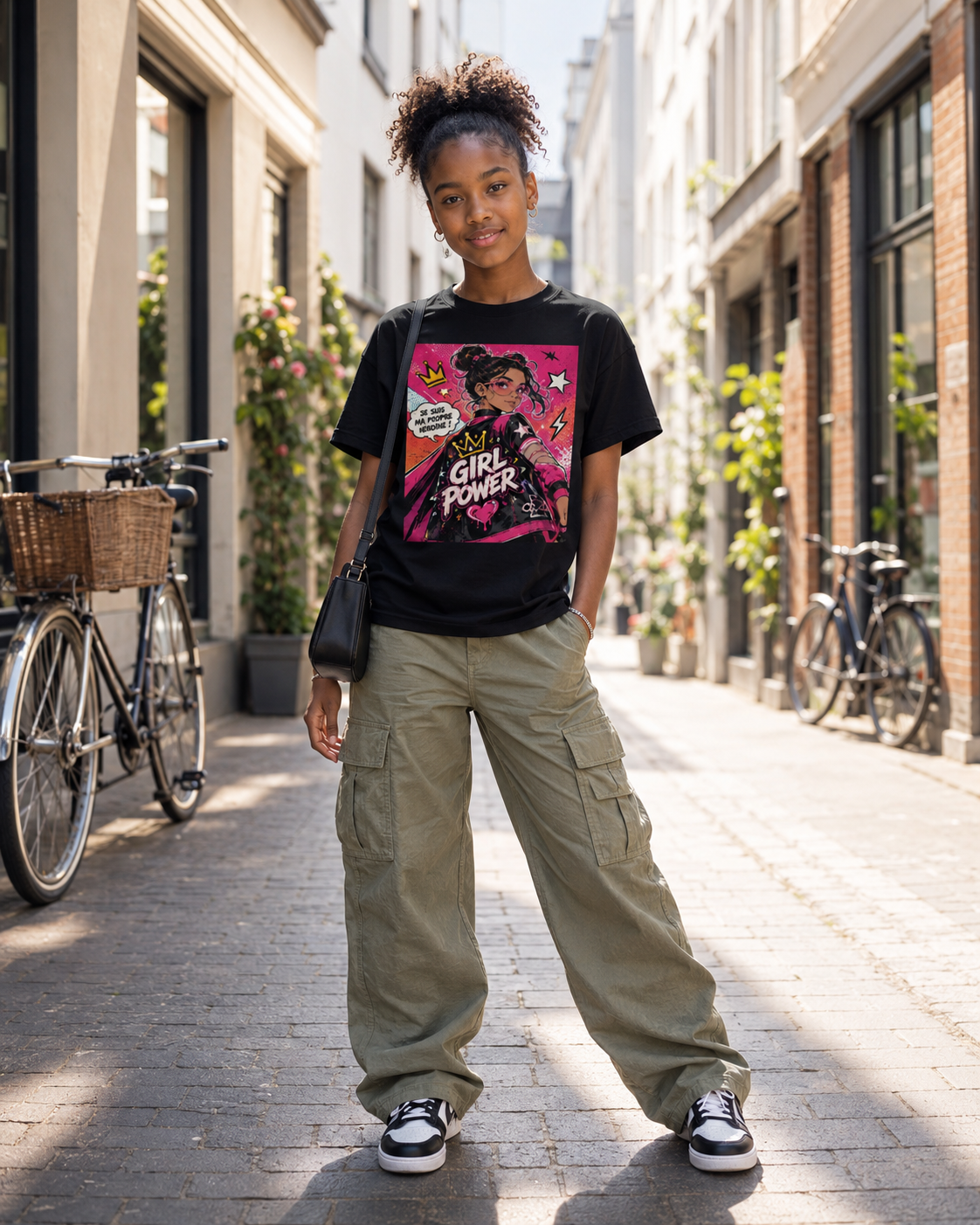 T-shirt ado « Girl Power – Ma propre héroïne »