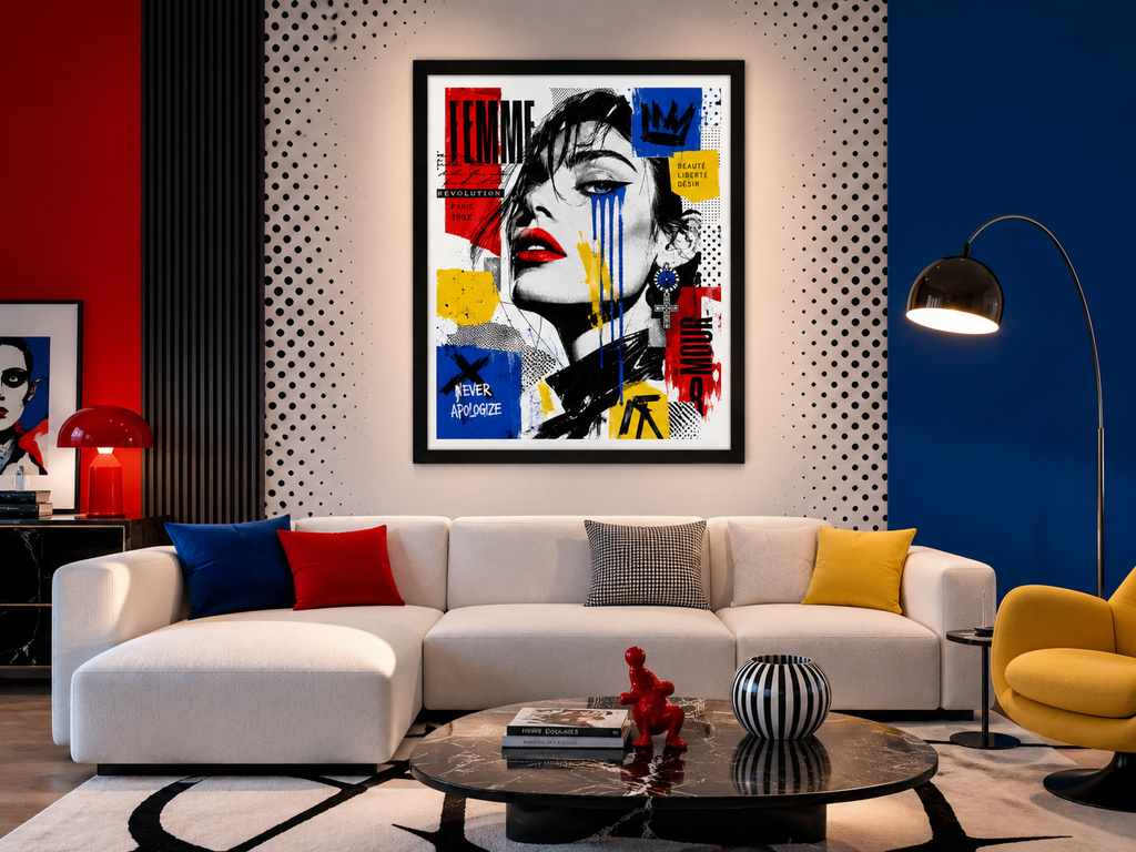 Tableau Pop Art « Femme Révolution »