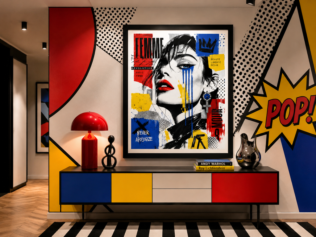 Tableau Pop Art « Femme Révolution »