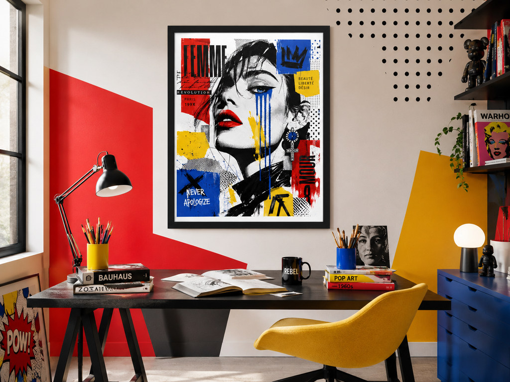 Tableau Pop Art « Femme Révolution »