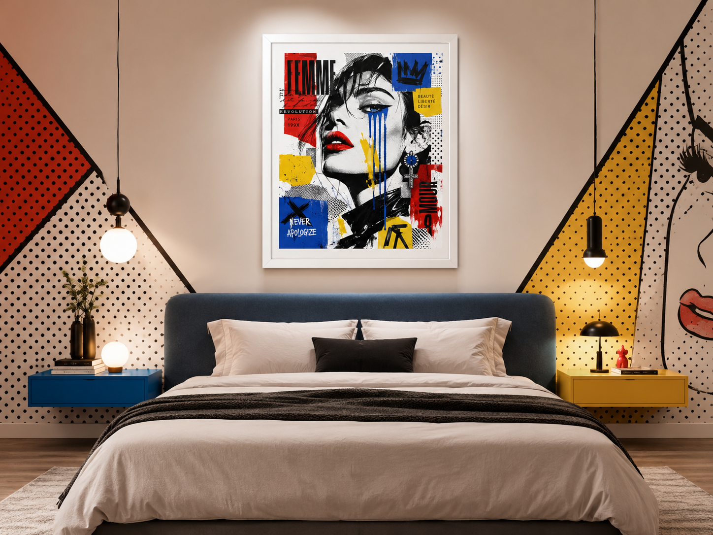 Tableau Pop Art « Femme Révolution »