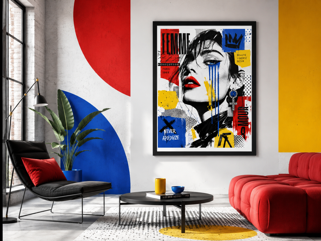 Tableau Pop Art « Femme Révolution »