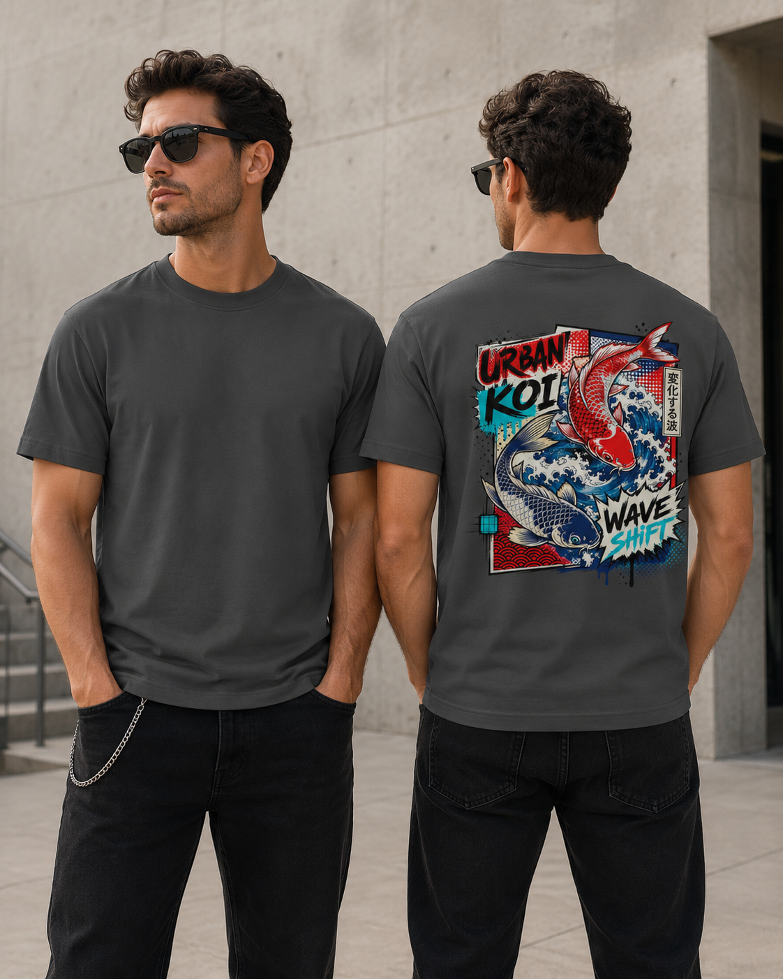 T-shirt Urban Koi – Wave Shift