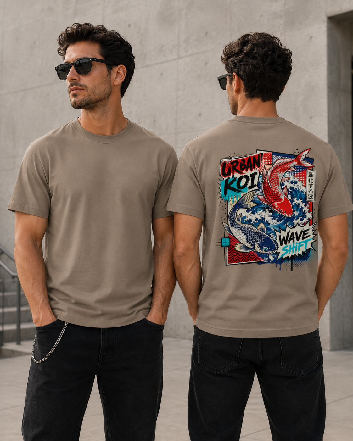 T-shirt Urban Koi – Wave Shift