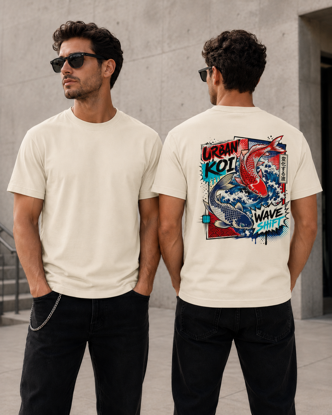 T-shirt Urban Koi – Wave Shift