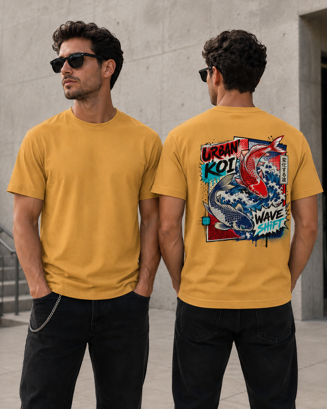 T-shirt Urban Koi – Wave Shift