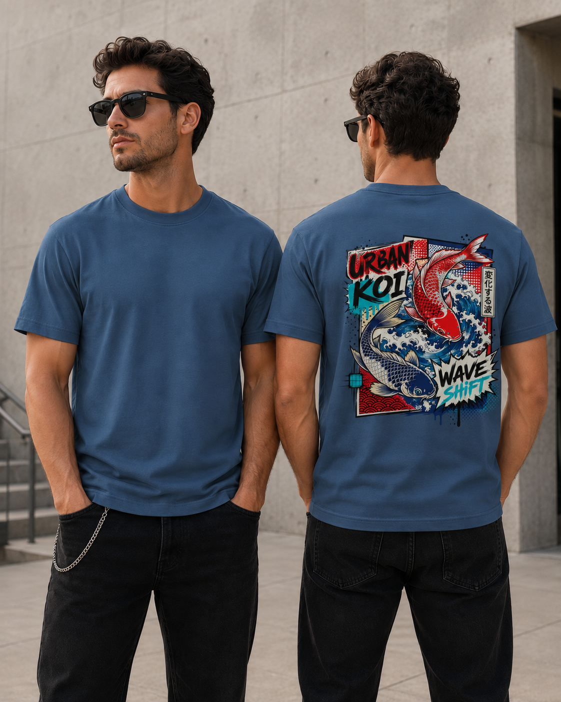 T-shirt Urban Koi – Wave Shift