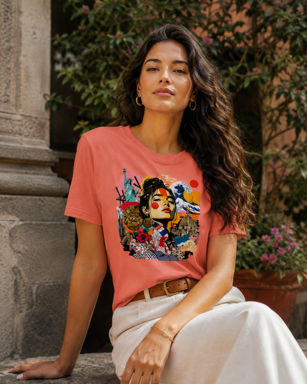 T-shirt Mosaïque du Monde