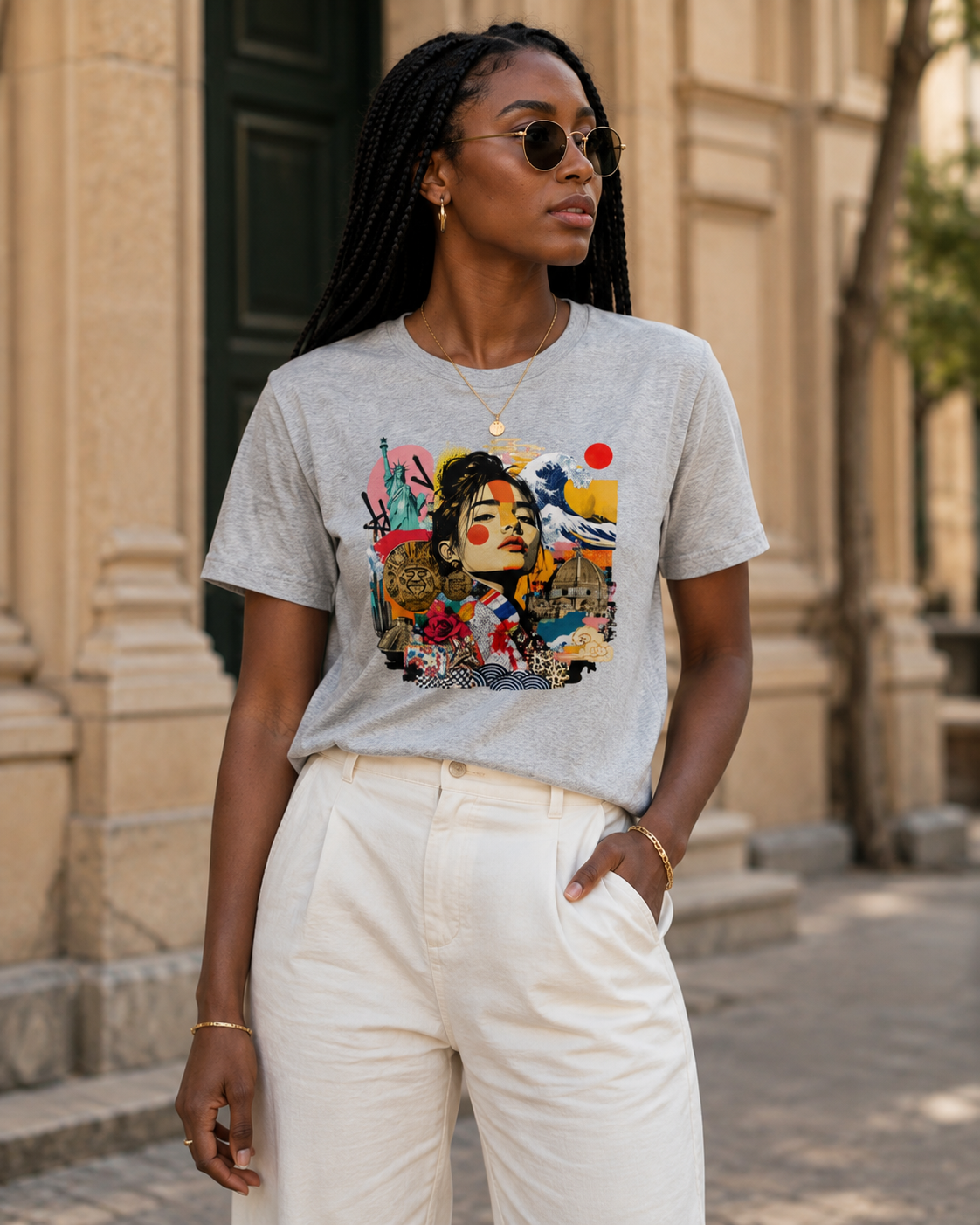 T-shirt Mosaïque du Monde