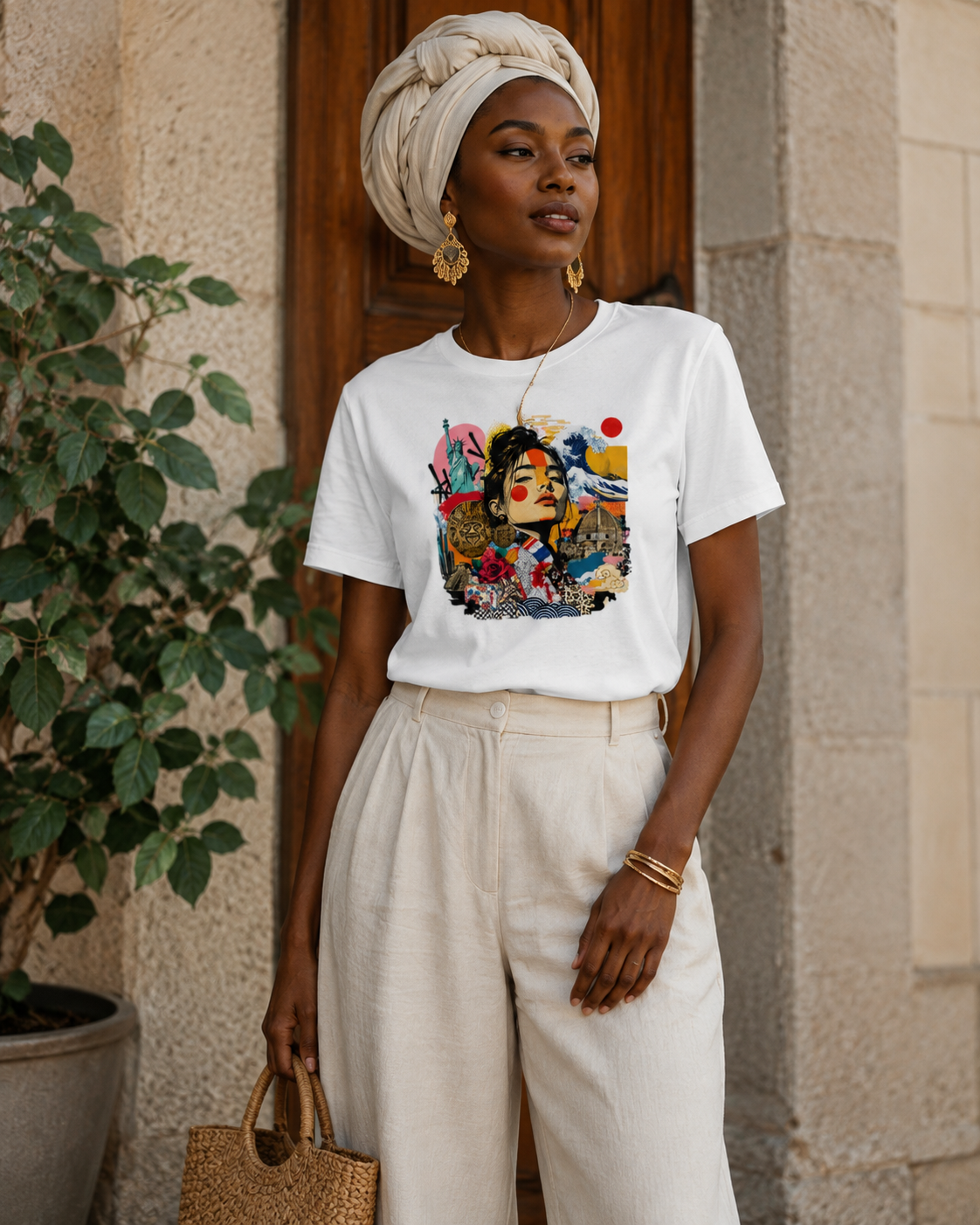 T-shirt Mosaïque du Monde