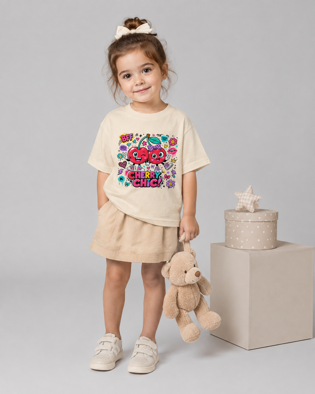 T-shirt Cherry Chic Fille