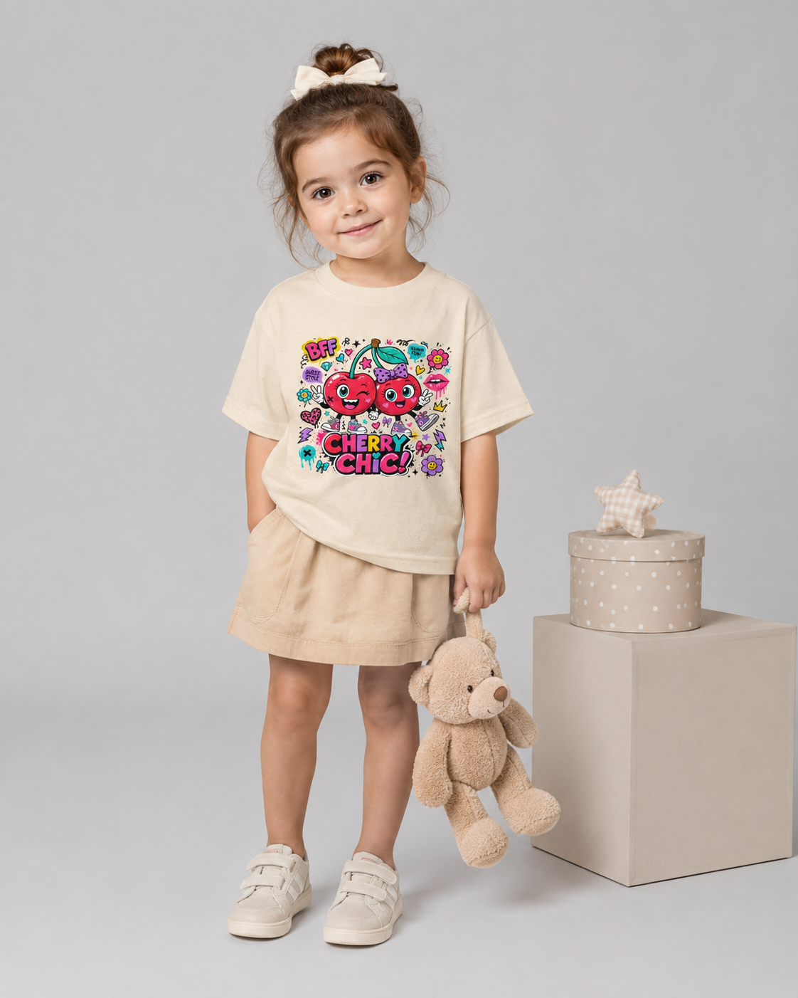 T-shirt Cherry Chic Fille