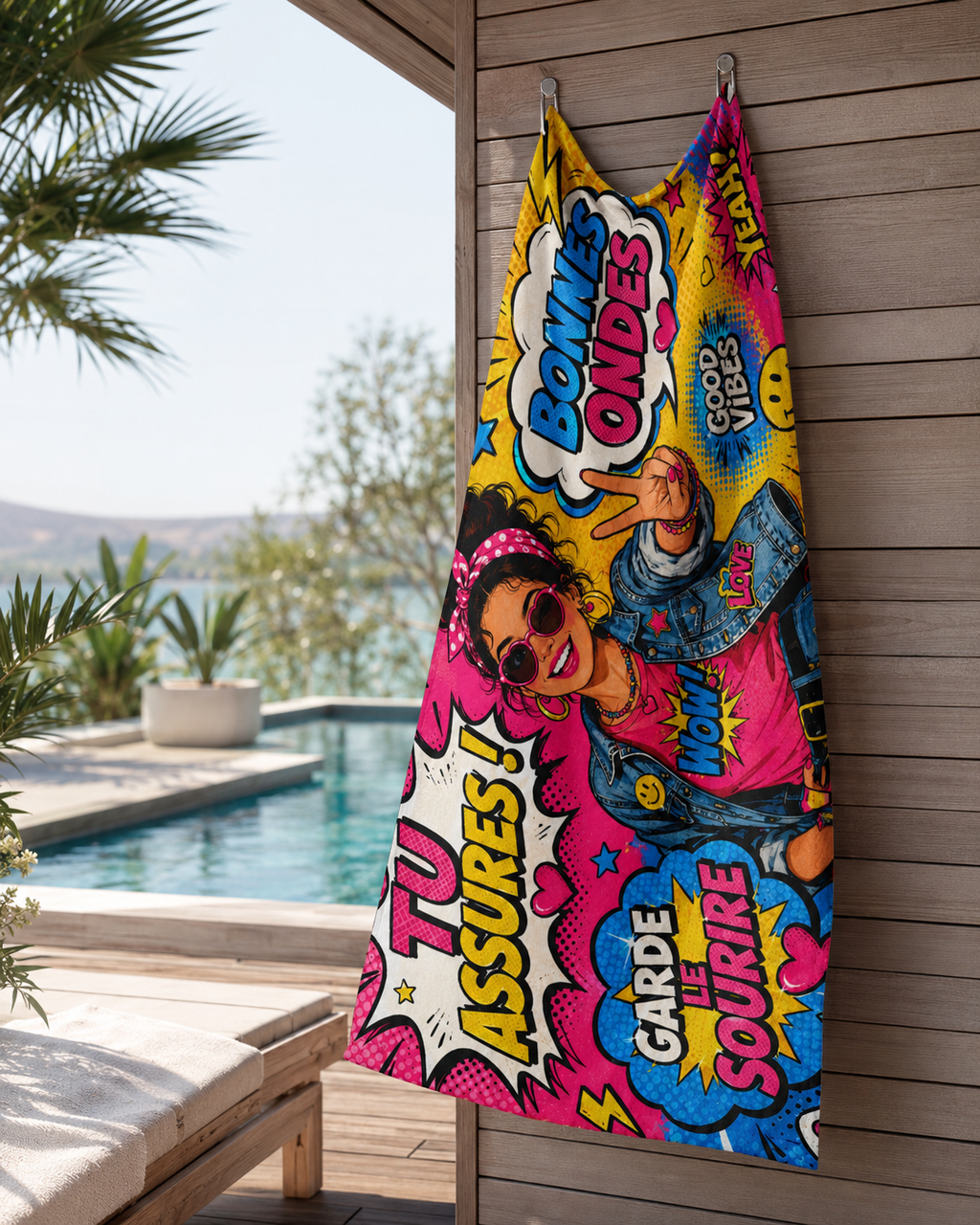 Serviette de plage Pop Art