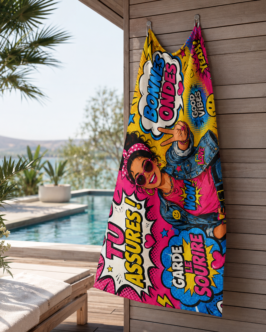 Pop Art Beach Towel