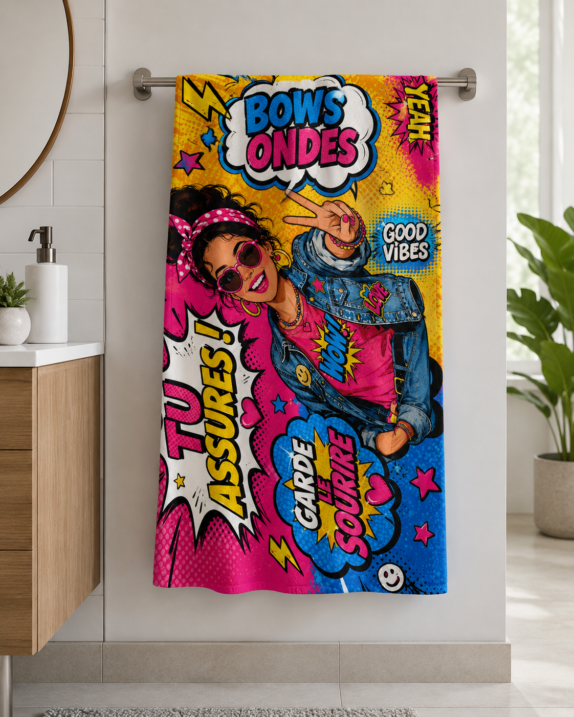 Serviette de plage Pop Art