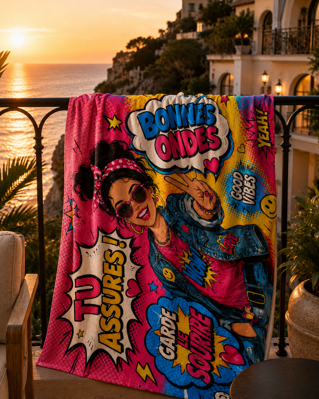 Serviette de plage Pop Art